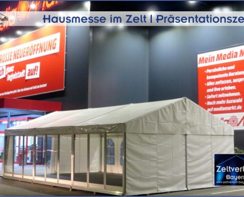 Hausmesse im Zelt Zeltverleih Landshut