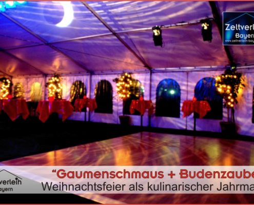 Weihnachtsfeier im Zelt Zeltverleih Landshut