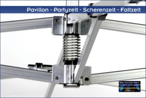 Hochwertige Mechanik vom Faltzelt-Pavillon 3 x 6 m
