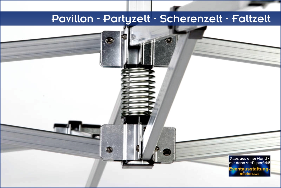 Hochwertige Mechanik vom Faltzelt-Pavillon 3 x 6 m