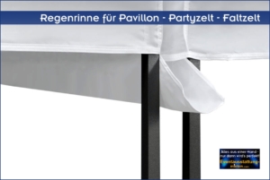 Regenrinne für Faltzelt-Pavillon 3x6 m